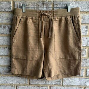 VINCE 100% Hemp Camel Lightweight Pull On Shorts Men's Size S
